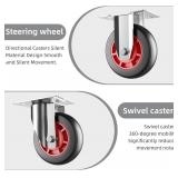 $66 TIDY PALM Foldable Push Cart with 360-Degree Swivel Wheels, 780lb