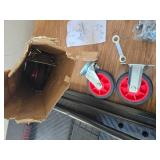 $66 TIDY PALM Foldable Push Cart with 360-Degree Swivel Wheels, 780lb