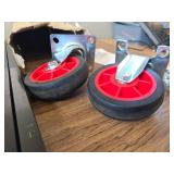 $66 TIDY PALM Foldable Push Cart with 360-Degree Swivel Wheels, 780lb