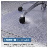 $58 Tydle Chair Mat for Carpet, 60" x 46", Non-Slip, Clear