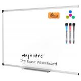 XBoard Magnetic Whiteboard,36x24,Double-Sided,3 Markers,4 Magnets