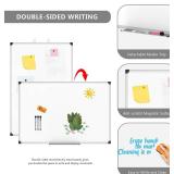 XBoard Magnetic Whiteboard,36x24,Double-Sided,3 Markers,4 Magnets
