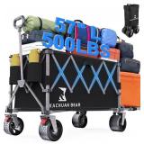 $104 57" L Collapsible Wagon Tailgate Brake, 500LBS, Wheels