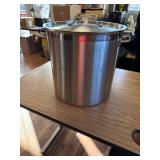 $160 CURTA 50 Qt Stock Pot w/ Lid, 15.7 in Bottom, NSF 3-Ply 18/8 SS
