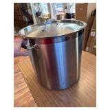 $160 CURTA 50 Qt Stock Pot w/ Lid, 15.7 in Bottom, NSF 3-Ply 18/8 SS