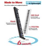 $199 NikoMaku Semi-weighted 88-Key Piano Keyboard with Stand, Case