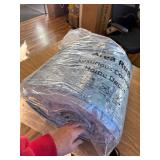 $210 FLYRUGGO Abstract 9x12 Area Rug - Washable, Non-Slip, Teal/Grey