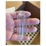 MaxMau 100 Small Glass Bottles with Cork Stoppers, 15ml Vials