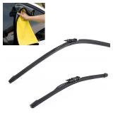 Tesla Model X Window Wiper Blade 28/18 in OE Accessories + Towel