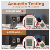 24 Pack 12x12x2in Pyramid Acoustic Foam Panels, High Density