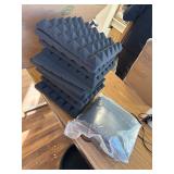 24 Pack 12x12x2in Pyramid Acoustic Foam Panels, High Density