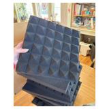 24 Pack 12x12x2in Pyramid Acoustic Foam Panels, High Density