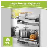 $166 Kinchoix Blind Corner Cabinet Pull-Out Organizer, 26 in, 2-Tier