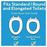 Carex E-Z Lock Raised Toilet Seat with Handles, 5" Riser