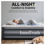 $66 InnoTruth Queen Air Mattress with Built-in Pump, 18" Inflatable