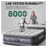 $66 InnoTruth Queen Air Mattress with Built-in Pump, 18" Inflatable