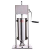 $153 Clivia Stainless Steel Vertical Sausage Stuffer Silver DualSpeed