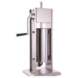 $153 Clivia Stainless Steel Vertical Sausage Stuffer Silver DualSpeed