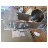 $153 Clivia Stainless Steel Vertical Sausage Stuffer Silver DualSpeed