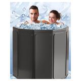 $60 Portable Foldable Ice Bath Tub for Athletes Cold Water Therapy, Purple.