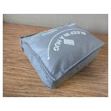$50 Wemore Sherpa Fleece Weighted Blanket, 15 lb, Dual 48 x 72 Grey