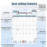 GuassLee Large Wall Calendar 2026, 18-Month Jan 2026 Jun 2027