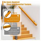 $64 Wood Handrails for Indoor Stairs 4ft Non-Slip Stair Railing Kit