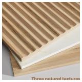 $140 TROJM Nightstand Set of 2, Faux Marble Top Tables with 2 Drawers