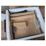 $140 TROJM Nightstand Set of 2, Faux Marble Top Tables with 2 Drawers