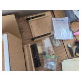 $140 TROJM Nightstand Set of 2, Faux Marble Top Tables with 2 Drawers