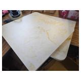 $140 TROJM Nightstand Set of 2, Faux Marble Top Tables with 2 Drawers