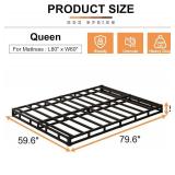 $76 EMODA 5-Inch Queen Box Spring Bed Base, Metal Foundation