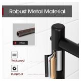 $90 Sakugi Storage Racks 2-Pack, 5-Tier Steel Shelving, Black