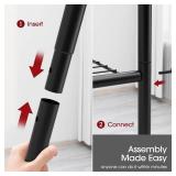 $90 Sakugi Storage Racks 2-Pack, 5-Tier Steel Shelving, Black