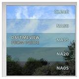 BDF NA05 Window Film Daytime Privacy & Sun Control Natural Black, 36" x 12