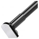 Room Divider Curtain Rod 43-142in, Telescopic Tension Pole, Black