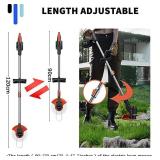 $61 String Trimmer Weed Wacker Lawn Edger with 2 Li-Ion Batteries