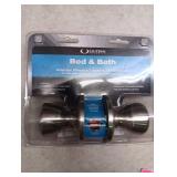 Ultra Security Satin Nickel Bed and Bath Knob Right or Left Handed - Retail: $30