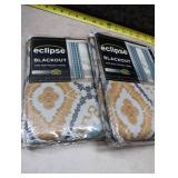 Eclipse Blackout Curtain Panel 37 x 95 - lot of 2