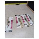 Zebra® StylusPen Retractable Stick Refills Medium Point 1.0 mm Black Ink Pack Of 2 - Lot of 4