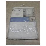 Vue Voile White Solid Polyester 37 in. W x 95 in. L Rod Pocket Sheer Curtain Panel (Set of 2)