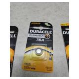 Duracell Coppertop Alkaline General Purpose battery 76A - Lot of 4