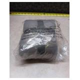 Standard Reversible Faux Fur & Flannel Quilt Sham Gray - Threshold