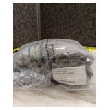 Standard Reversible Faux Fur & Flannel Quilt Sham Gray - Threshold