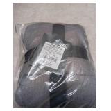 Standard Reversible Faux Fur & Flannel Quilt Sham Gray - Threshold