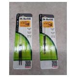Zebra G-Series Ballpoint Stainless Steel Pen Refill  Fine Point  0.7mm  Black Ink  2-Count - Lot of 2