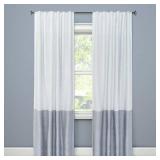 1pc 50\"x63\" Blackout Color Block Curtain Panel Gray - Project 62 - Lot of 2