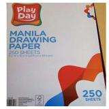 Play Day Manila Drawing Paper 250 Pack Color 9x12 - lot of 2 - Retail: $27