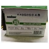 BOISE X-9 Multi-Use Copy Paper 8.5  x 11 Letter  92 Bright White 20 lb.  10 Ream Carton (5000 Sheets)