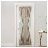 Sun Zero Bartlett Rod Pocket Room Darkening Window Door Panel  54 X 72   Stone - lot of 2 - Retail: $42